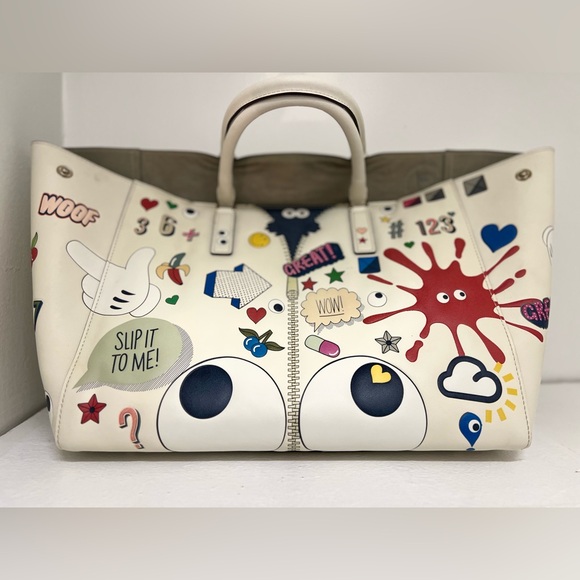 VERY Rare ❤️🔥AnYA HINDMarch LARGE LEATHER TOTE - Picture 12 of 12